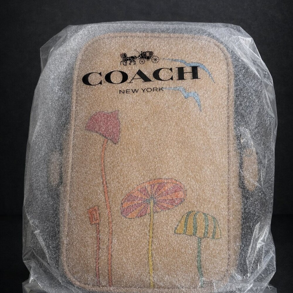 NWT Coach X Observed By Us Aden Crossbody Bag Mushroom Purse Leather Art - Picture 3 of 5